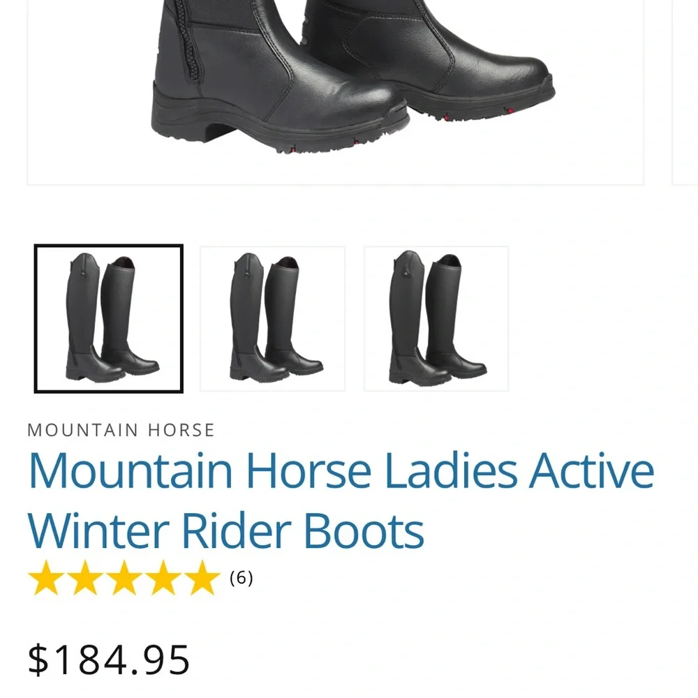 NWT - New in Box size 9 wide Mountain Horse Ladies Active Winter Rider Boots - Picture 3 of 4